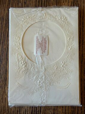 Vintage 1980s Current Embossed Frame Note Cards in Package Set of 4